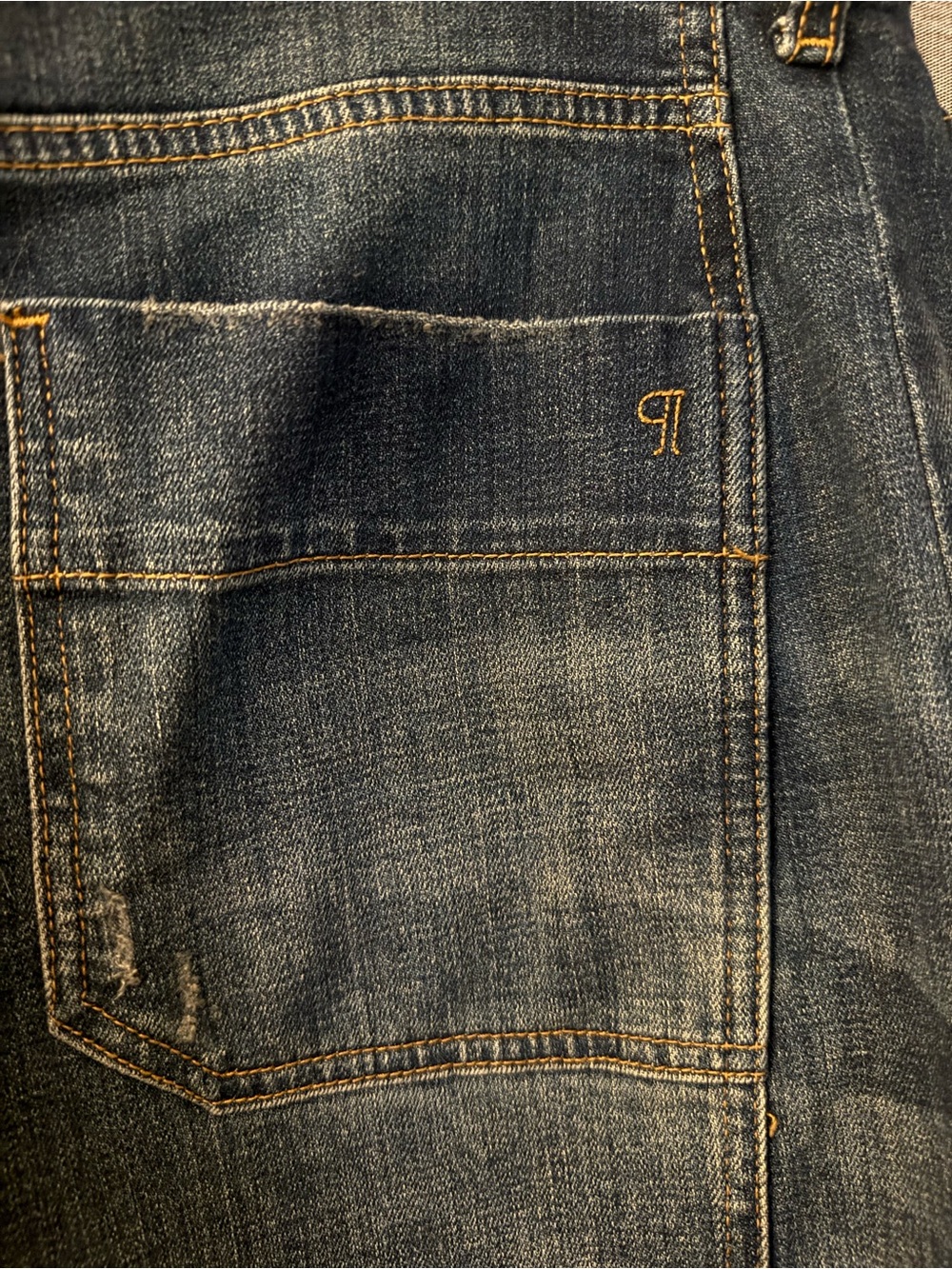 Pilcro (Anthropologie) Heritage Curve Mid-Rise Wide-Leg Jeans Washed Blue Denim - Picture 9 of 11